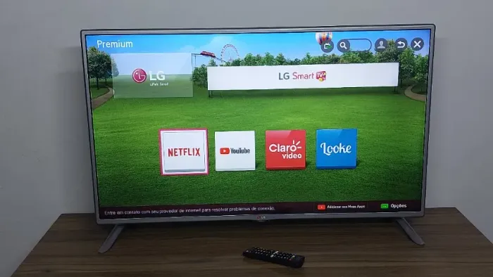 Smart TV LED 42 LG Full HD- 42LB5800 - Wifi- 3 HDMI - 3 USB- ac. Cartão