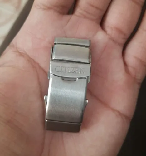 Fecho Pulseira Citizen meia lua titânio
