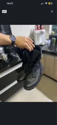 Coturno em couro militar/tatico 40/41