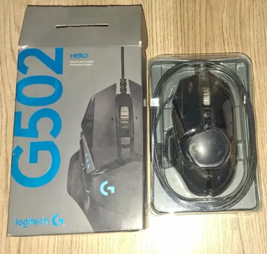 Mouse Gamer Logitech G502 HERO com RGB LIGHTSYNC, Ajustes de Peso - Leia a Descrição