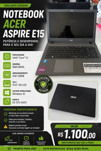 Notebook Acer i5 Vendoo!!