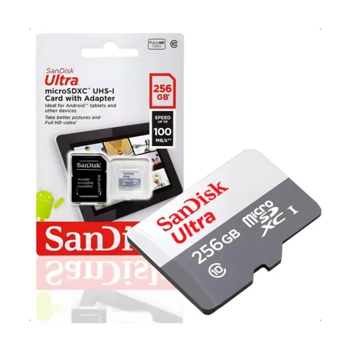 CARTÃO DE MEMORIA SANDISK ULTRA 256GB 100MBPS