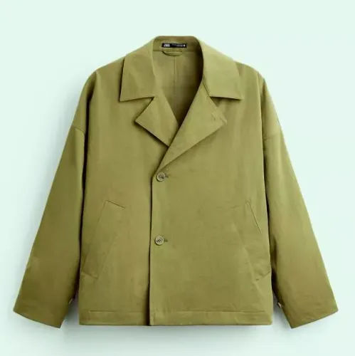 Casaco Zara Trench Coat Impermeável - GG