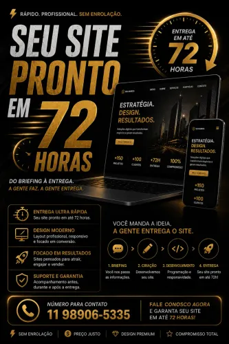 Site em 72h