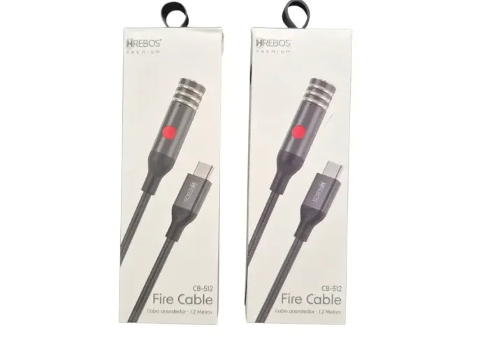 CABO ACENDEDOR 1.2M TYPEC REF:CB-512