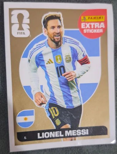 Extra sticker messi ouro
