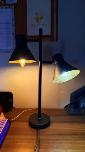 Luminária duas cúpulas