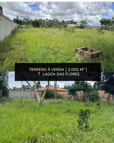 TERRENO À VENDA | 2.000 m² | LAGOA DAS FLORES