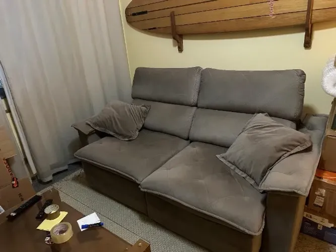 Sofá lindíssimo e super confortável