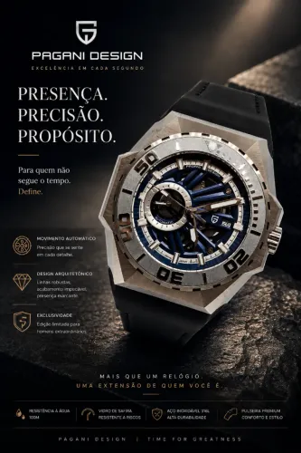 RELÓGIO MASCULINO PAGANI DESIGN