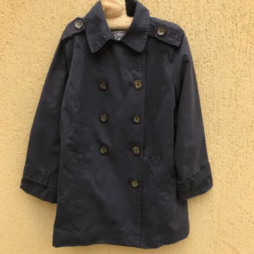 Trench Coat Infantil Marinho Da Zara Kids Girl (Usado)