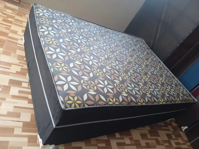 Cama box casal nova 7 cm de espuma valor 380 nova no plástico entrega grátis ?