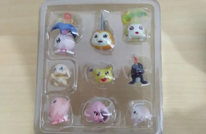 Lote 9 Digimon baby com caixa! NOVOS!