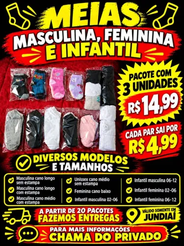Meias a pronto entrega!! Oportunidade otima