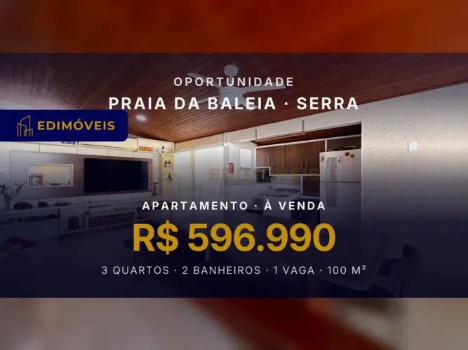 Praia da Baleia | Apartamento garden 3 quartos com área gourmet ampliada