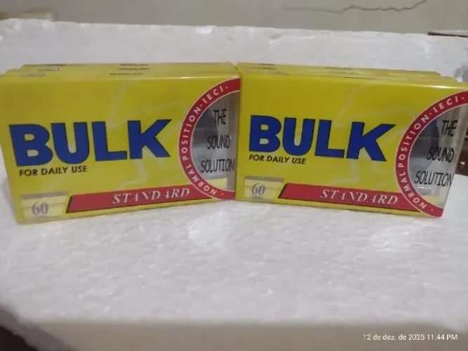 fita k-7 lacrada marca BULK nacional