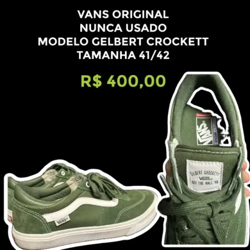 TENIS VANS PRO MODELO GILBERT CROCKETT NOVO!