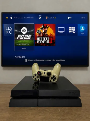 PS4 Fat + Jogos e Acessórios!