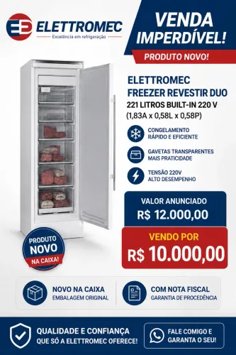 Freezer embutir duo Elettromec