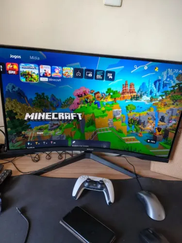 Monitor 32" Gamer Samsung Odyssey G5, Tela curva