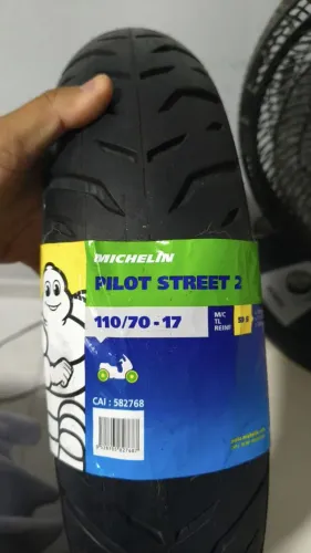 Pneu Michelin piloto street 2 250 dianteiro sem camara