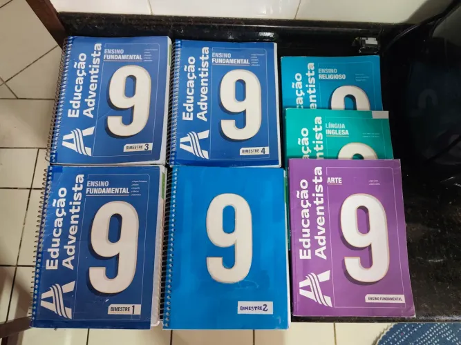 Livros 9 ano adventista kit completo único dono