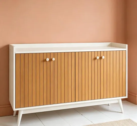 Rei do aparador frizado em mdf