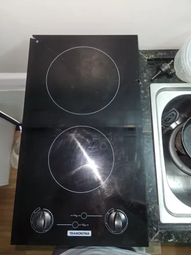 Fogão cooktop elétrico 2 bocas de indução. 