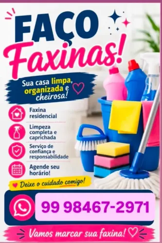 Faxina e diarista pós-festa