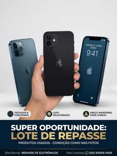 IPHONES REPASSE - DESCRIÇÃO