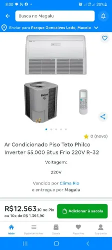 Ar condicionado trifásico 3 unidades de 57000 BTUs