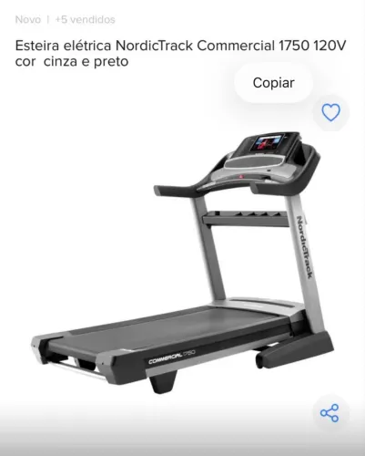 Esteira elétrica comercial 1750 nordictrack