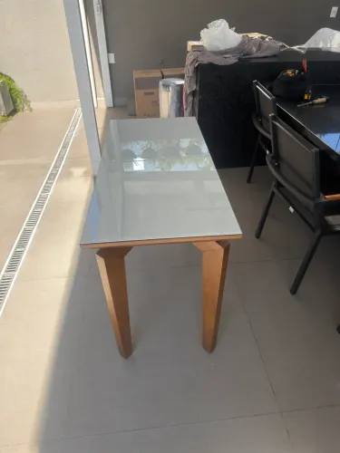 Mesa Tampo de vidro