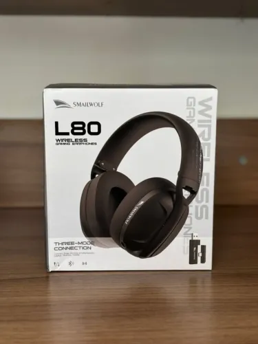 Headset Gamer SMAILWOLF L80 Branco - Novo