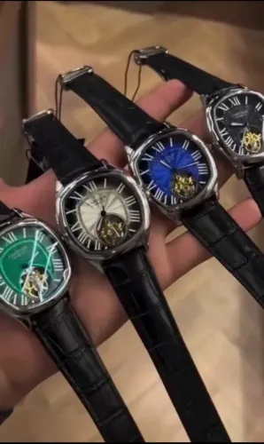 Relógio Estilo Cartier Drive de Cartier Tourbilon Voador