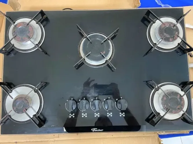 Fogão cooktop gás Fischer Preto