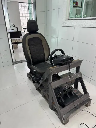 Volante Logitech G920 + câmbio + cockpit