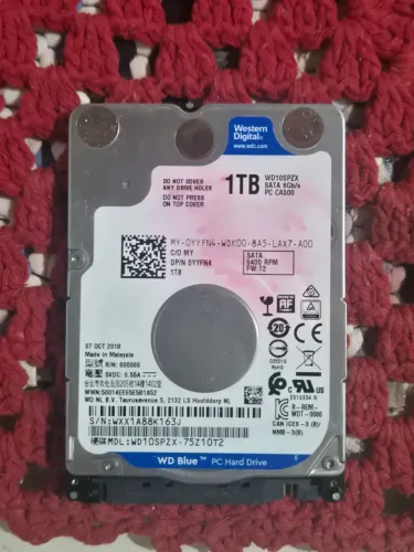 HD Western Digital WD Blue 1TB Novo