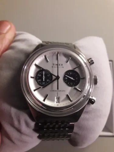 Timex Marlin® Jet Quartz Chronograph - Panda 40mm - Original - Excelente estado de