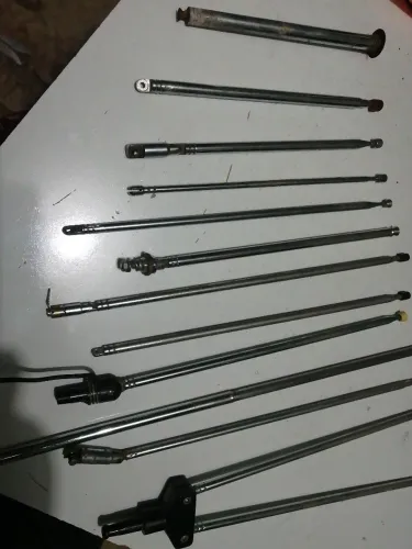 Antena de rádio antigo, lote 12 unidades!