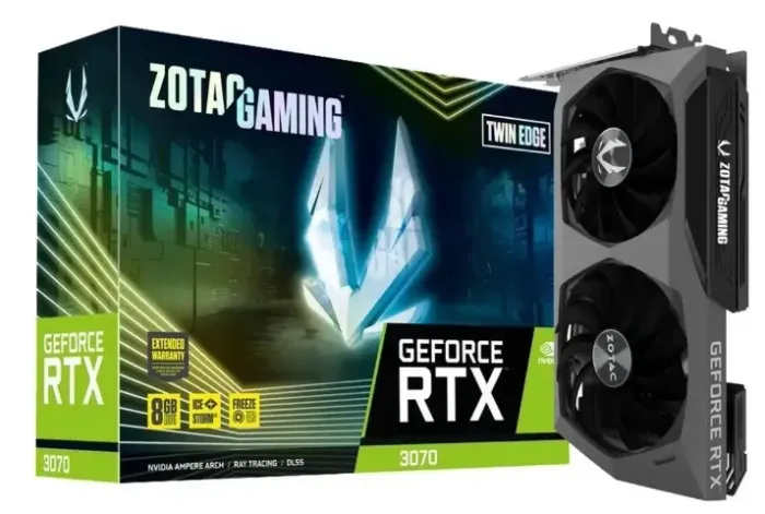 Placa De Video Geforce Zotac Twin Edge Rtx 3070 8gb Gddr6x