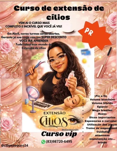 Curso extensão de cílios
