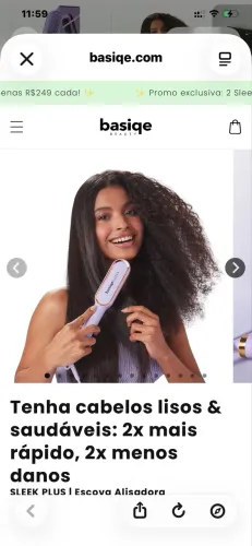 Escova alisadora Le basique
