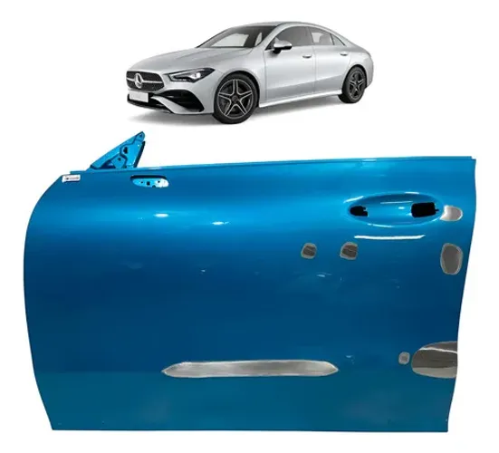 Porta Dianteira Mercedes Cla 200 250 Esquerda 2022 A 2025 Dianteira Esquerdo Azul