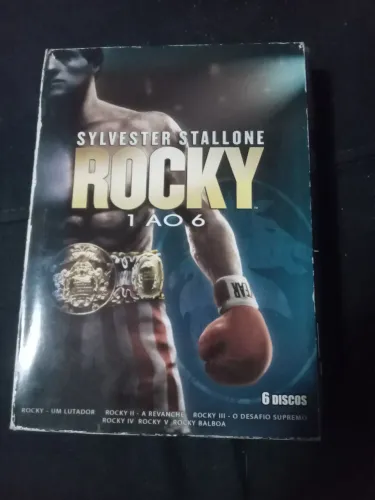 Box seis DVDs Silvester Stallone Rocky 1 ao 6