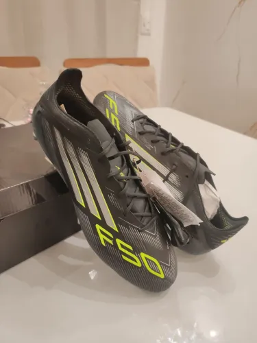 Chuteira Campo ADIDAS F50 Elite LL SG Electric Stealth Preto Verde <br>*R$ : 450,00*