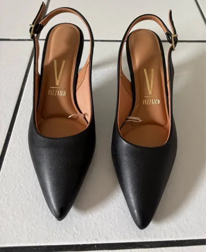 Slingback Vizzano Preto Tamanho 35