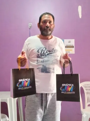 Sacola de Papel Personalizada com Alça de Cordão. Leia todo anuncio antes de comprar