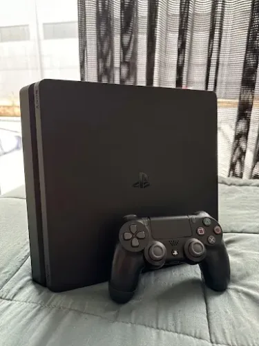 PS4 Slim + Controle Original | Funcionando Perfeitamente ?