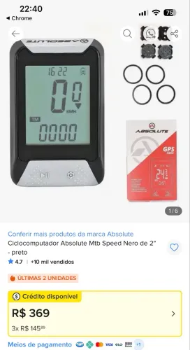 Ciclocomputador GPS para ciclismo Nero lacrado, NOVO!